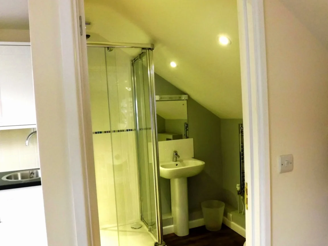 Salle de bain du logement étudiant, séjour linguistique à Cambridge, Angleterre