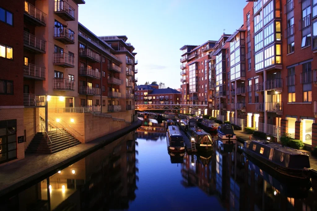 Vue de Birmingham, Angleterre