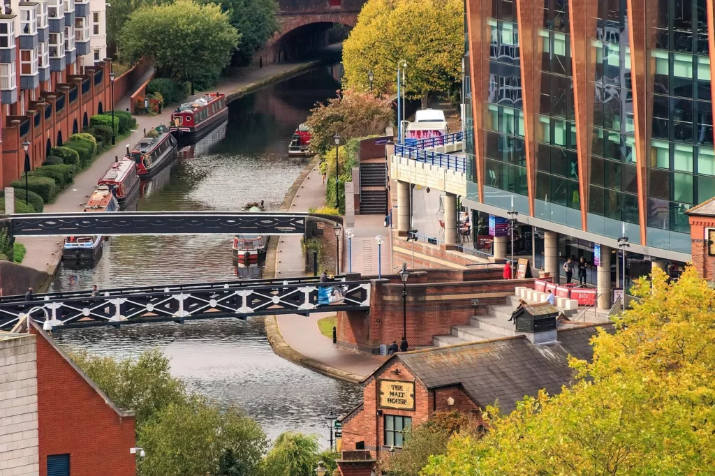 Vue de Birmingham, Angleterre