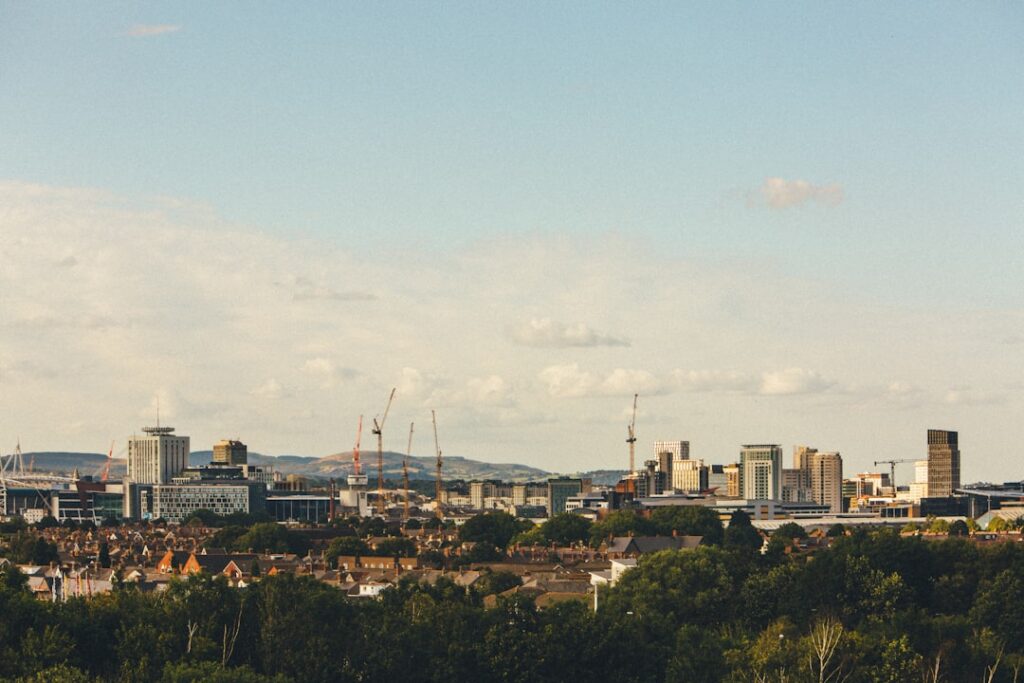 Vue de Cardiff