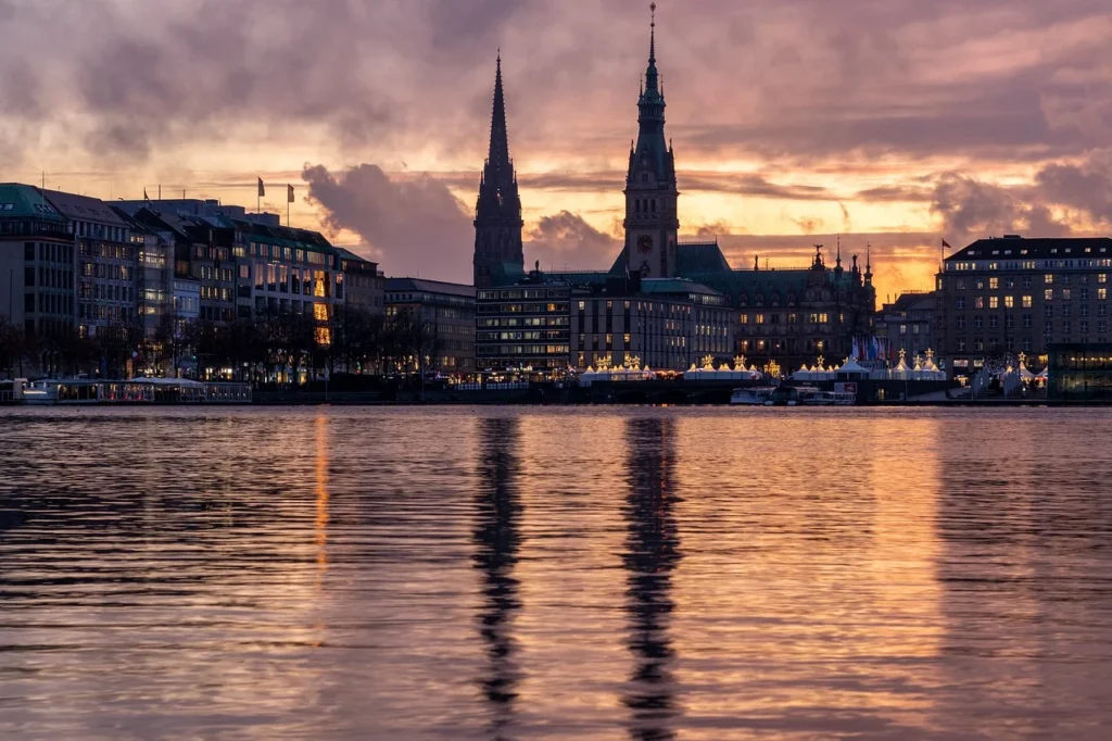 Vue de Hambourg, Allemagne