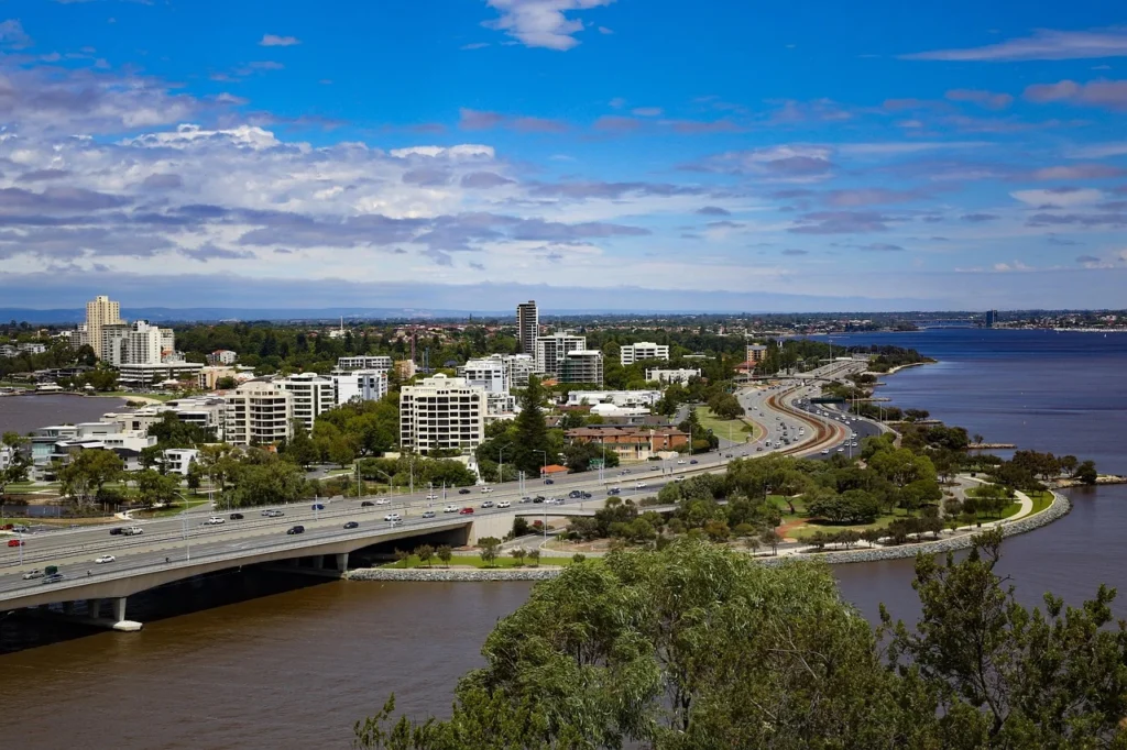 Vue de Perth, Australie