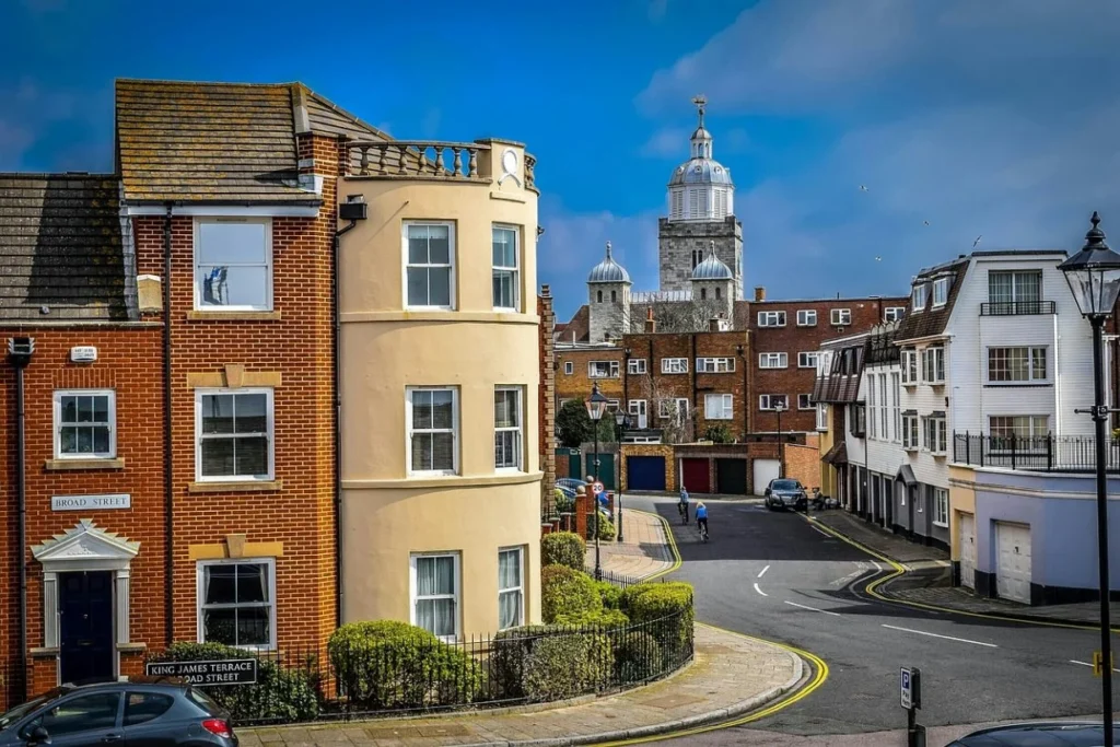 Vue de Portsmouth, Angleterre