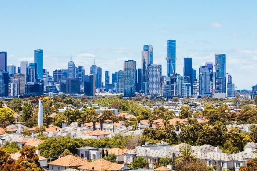 Une rue de Melbourne